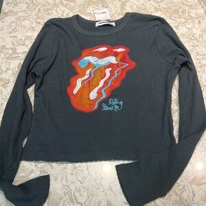 Daydreamer by Free people Rolling Stones '89 Lick Logo Tee Size Medium